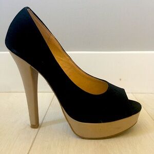Aldo black stiletto heals, size 37
